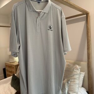 Men's Stitch Striped Polo Shirt